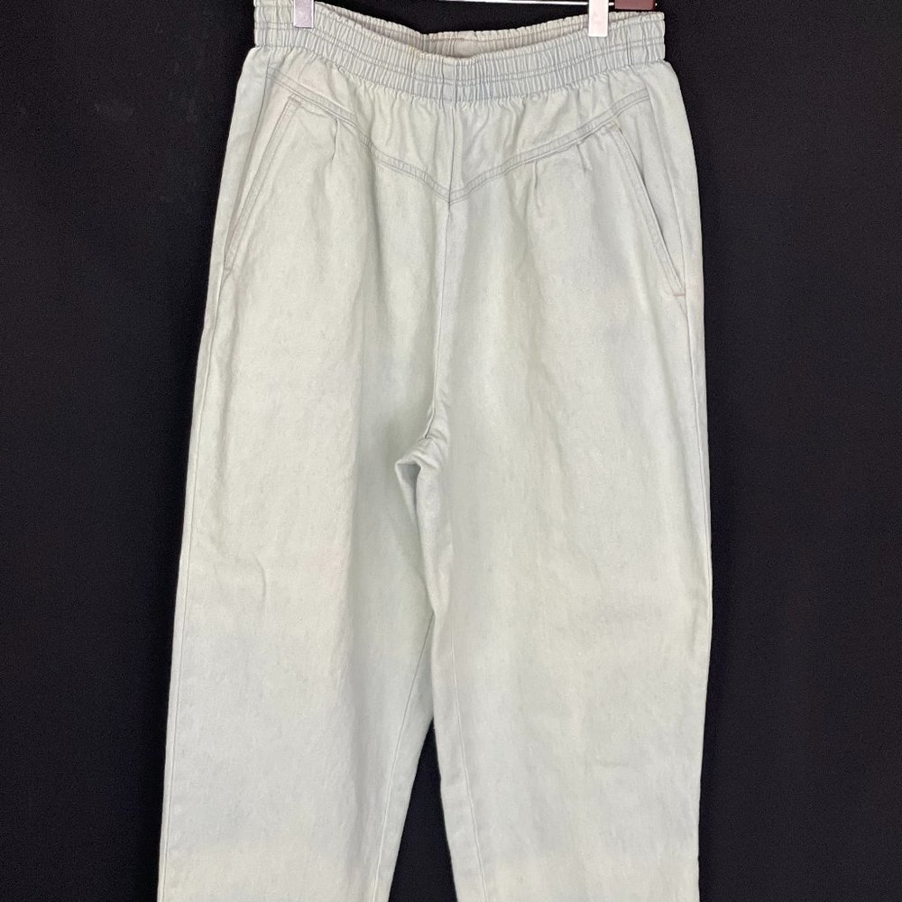 Lands End Womens High Rise Tapered Jeans